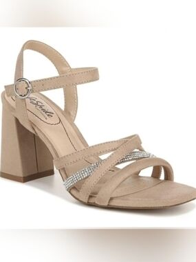 NWT! Life Stride Women's Sandals in Tan / Rhinestone Size 10